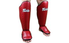 Защита голени Fairtex SP5 red L