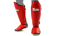 Защита голени Fairtex SP5 red L