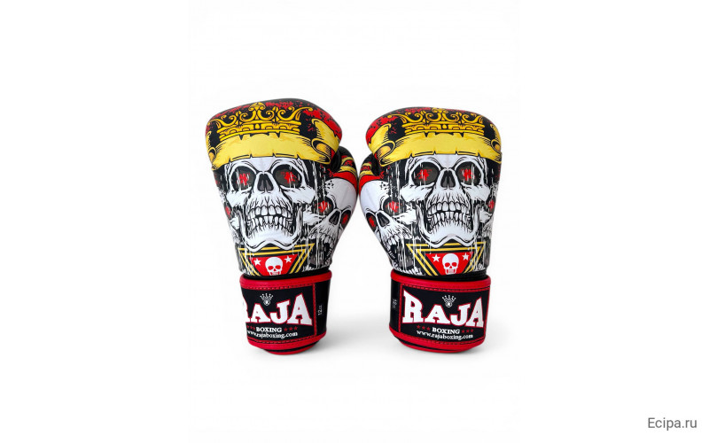 Боксёрские перчатки Raja Fancy Skull King 16 oz