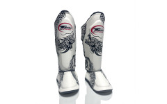 Защита голени Twins Special FSGL10-49 white black - XL