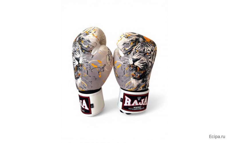 Боксёрские перчатки Raja White Tiger 14 oz